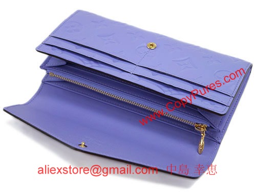 ルイヴィトン　財布　LOUIS VUITTON　ヴィトン　ヴェルニ　LV　ファスナー長札　長財布　ポルトフォイユサラ　リラ　M90151